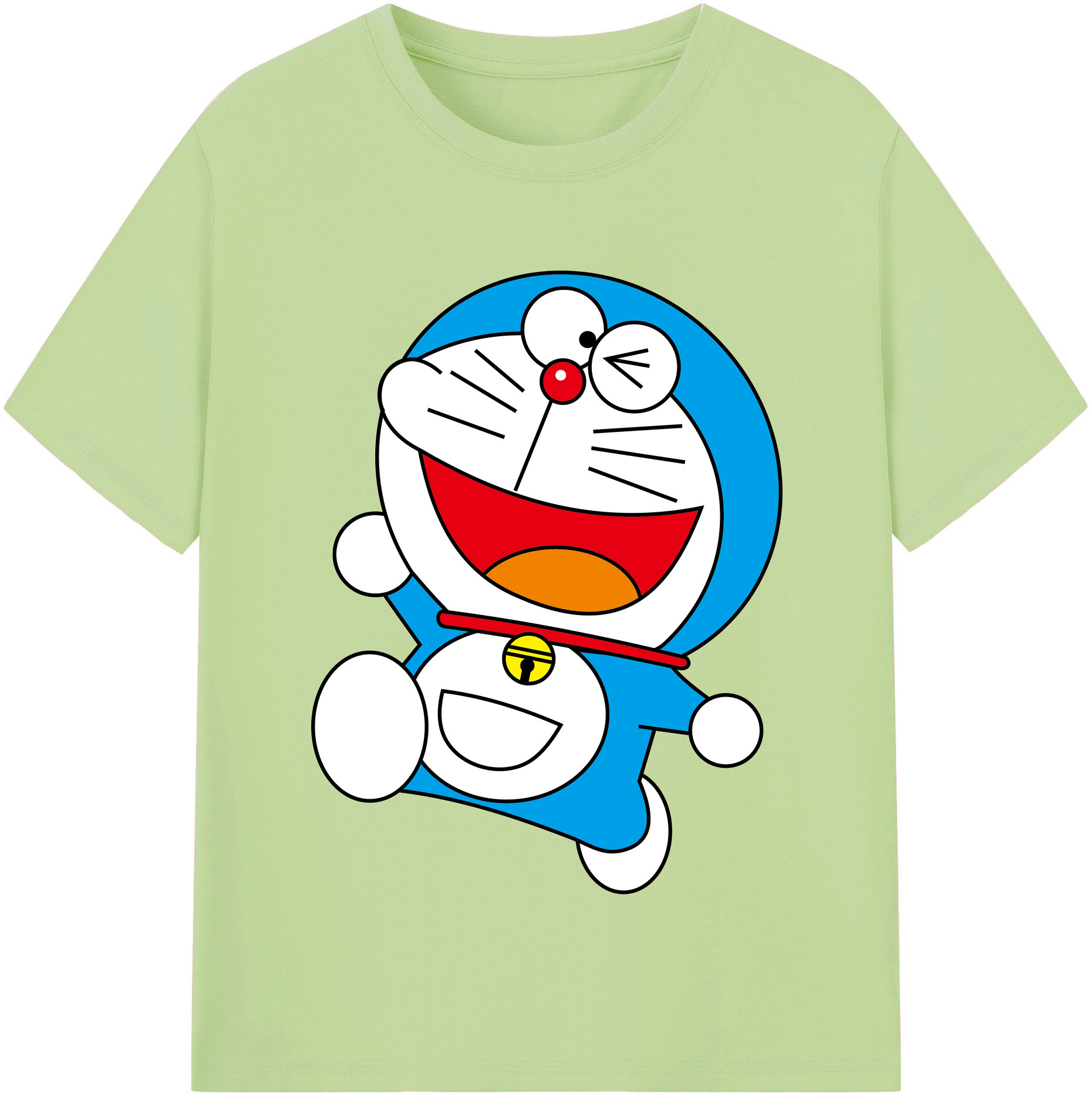 （画像用） ドラえもん Doraemon 綿100％半袖Tシャツ（フロントプリント）